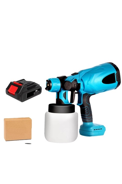 TodayShop Pulverizator electric de vopsea, fără fir, 3 tipuri de pulverizare,...