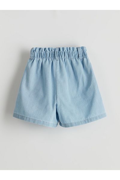 LC Waikiki Girl's Jeans Shorts with Elastic Waist