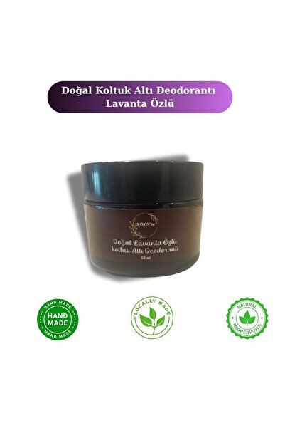 SAVON'ist Doğal Lavanta Özlü Koltuk Altı Deodorant Ter Kokusuna Katkısız Doğal İçeriklerle Çözüm