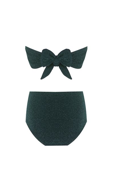 Nur Karaata Sparkle Green 3 in 1 Bikini Set