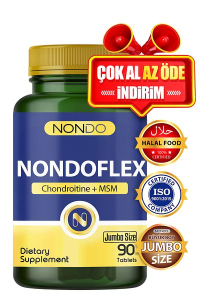 Nondo Flex 90 Tablet Jumbo Size Glucosamine Glucosamine Chondrotine Msm Type 2 Collagen Streamline Extract