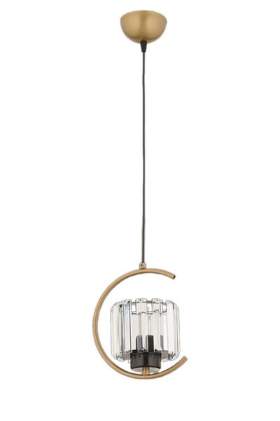ESSLİGHT Eftal Single Antique Pendant Lamp Chandelier (Crystal Stone) Entrance Hall Young Room