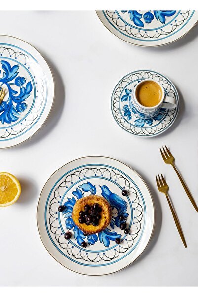 The Mia Azul Pasta Tabağı 6 Kişilik