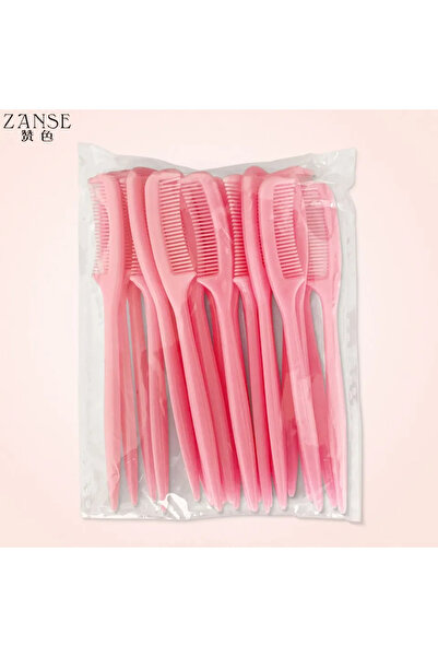 Choice 100pcs pink 100pcsMicro Comb For Eyelash Extension Mini Eyebrow Combs Makeup Brushes Doll Mascara Wa