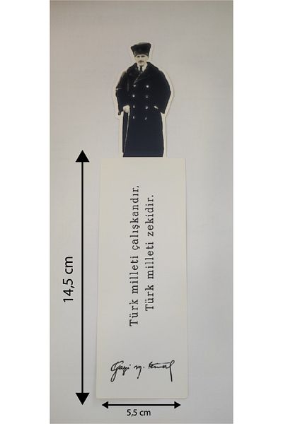 YUNUS COPY Ataturk Bookmark 1 Set (12 Pcs)