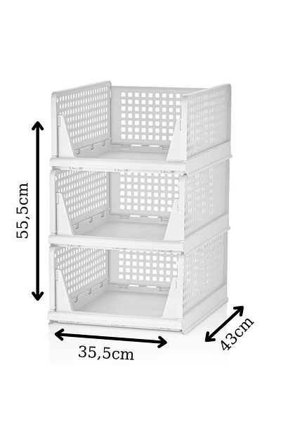 Myend 6-Shelf Sliding Shelf System, Closet Organizer Modular Shelf