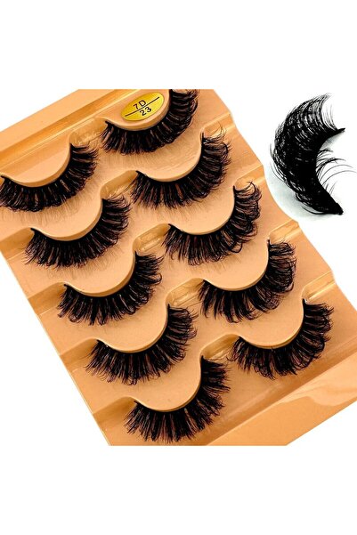 Choice 5pairs7D23 Cat Eye Eyelashes 3D Natural False Lashes D Curl Fluffy Sof...