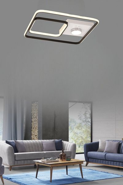 ESSLİGHT Terra 45 cm 3 Color Light Mode Led Chandelier (White Yellow Daylight) Living Room Kitchen Bedroom Young Room