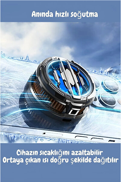 Fibaks Telefon Tablet Soğutucu Fan 15w Power Radyatörlü Magsafe/manyetik Ve Klipsli Parmaklık Eldiven