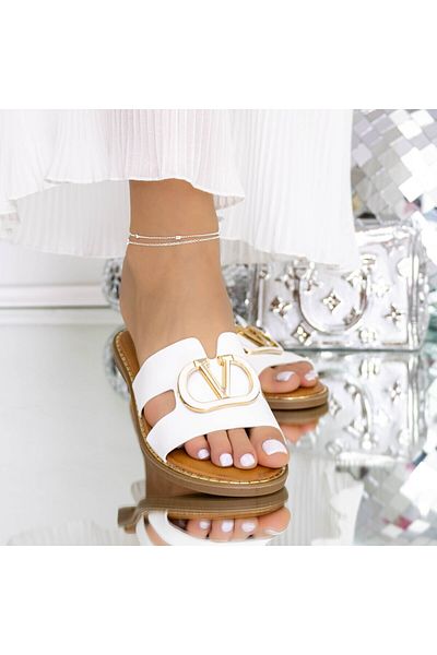 mei Women's Slippers 3PT16 White | Mei
