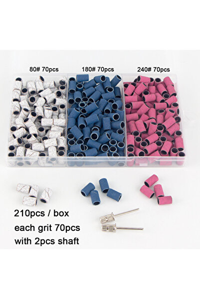 Choice مجموعة BLM 210 قطعة، 210 قطعة/صندوق من أشرطة الصنفرة مع عمودين، مجموعة...