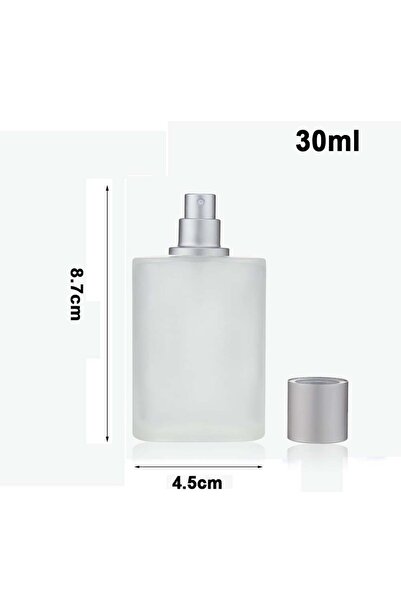 Choice زجاجة عطر زجاجية مصقولة بالرمل ذات غطاء لولبي سعة 107-30 مل، 50 مل/30 ...