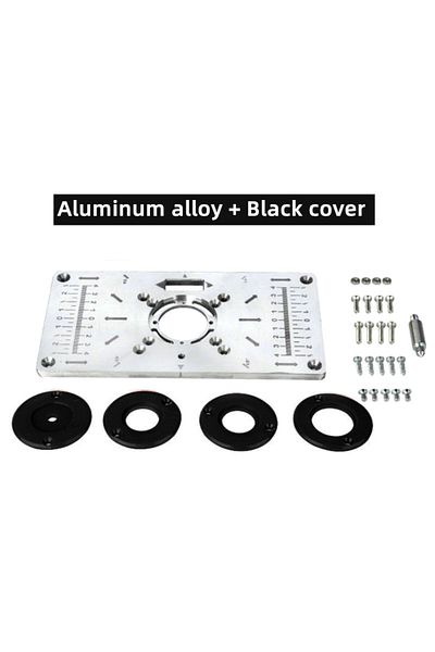 Choice Alloy Silvery Aluminium Carpenty Router Table Insert Plate Multifunctional Woodworking Benches Carpe