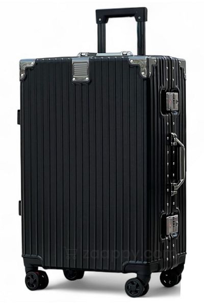 ZAAPPY Aluminum Frame Luggage, silent spinner wheels, zipperless hard shell, 24 inch [20-25KG]