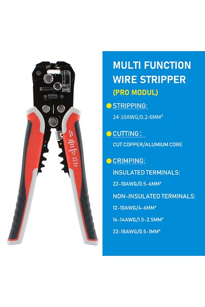 Choice Pro Professional Electrician Wire Tool Cable Wire Stripper Cutter Crimper Automatic Multifunctional