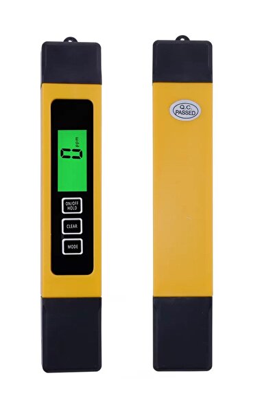 water rose Tds Metre Işıklı Su Arıtma Analiz Ölçüm Cihazları Kılıf Pil Su Kal...