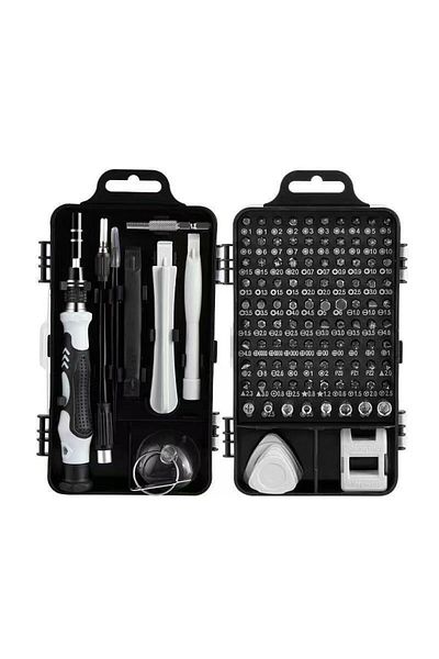 Choice 115 In 1 Black 115 In 1 &117 In 1precision Screwdriver Set Professional Screwdriver Bits Set Magneti