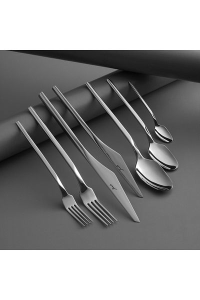 Jumbo 5100 Quartz 84 Pieces 12 Person Fork Spoon Knife Set