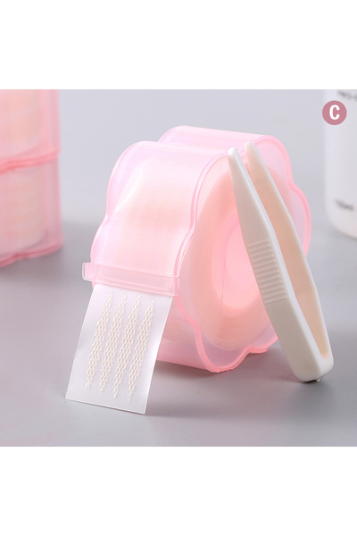 Choice ج 360 قطعة شفافة رمادية بيج عيون كبيرة غير مرئية من الدانتيل الألياف رقعة العين الجمالية الجفن المزدوج E.