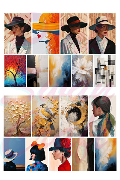 Pink Swan Craft Set de picturi în ulei de epocă - 1. Bullet Journal, Album de...