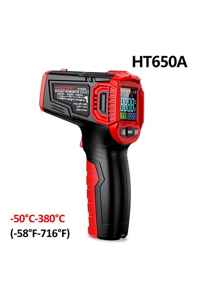 Choice Ht650a Ht650 Infrared Thermometer Lcd Digital Weather Station Hygrometer Non-contact Pyrometer Image
