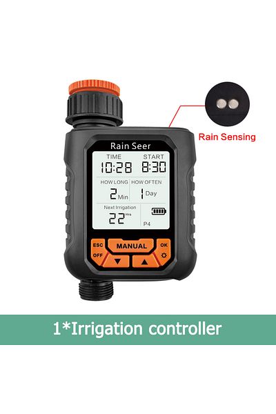 Choice Lcd Controller 2 Rain Seer Large Lcd Display Water Timer Waterproof Ip65 Home Garden Irrigation Rain