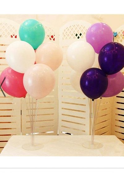 Deniz Party Store 2 Pieces of Standing Balloon Stand with 7 Sticks Set of 2 (Balloon Is Not Included.)