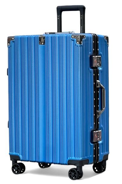 ZAAPPY Aluminum Frame Luggage, silent spinner wheels, zipperless hard shell, 24 inch [20-25KG]