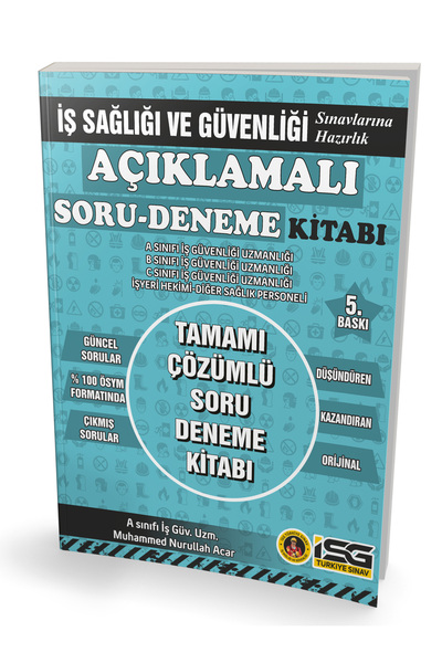 İSG TÜRKİYE SINAV Açıklamalı Deneme Kitabı Isg 2026