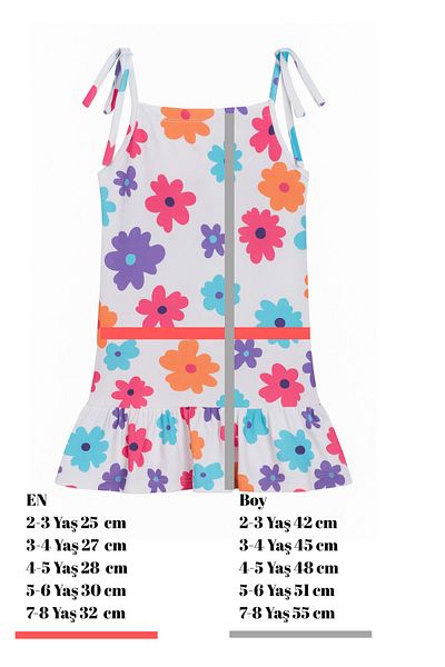 Fox Moda 3-Piece Strap Girl's Dress