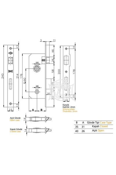 KALE 169 R Wc Inner Door Bathroom Wc Lock 40 Mm Oval Nickel 169 Wc