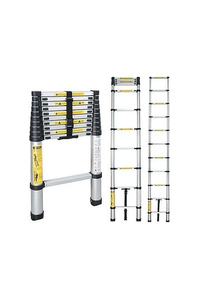 shop Tenttech 2.6 Mt Aluminum Telescopic Ladder