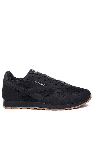 Giyyin Pantofi negri pentru bărbați și femei - pantofi sport casual, Floti unisex