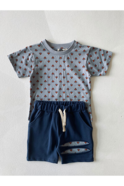 rg kidsstore Dječji set šortsa u boji lubenice Štampano