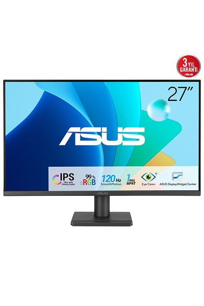 ASUS VA279HG 27" Full HD 120Hz IPS Eye Care Monitor with Flicker-Free, Low Blue Light, Adaptive-Sync