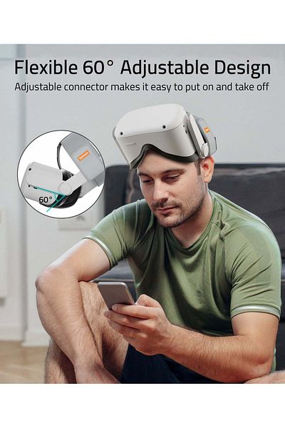 SYNTECH | Head Strap for Meta/Oculus Quest 2 |White
