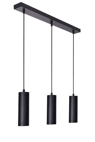 Modavize Spotline Modern Design - 3-Piece Black Spot Row Chandelier - Daylight for Living Room, Bedroom and Kitchen