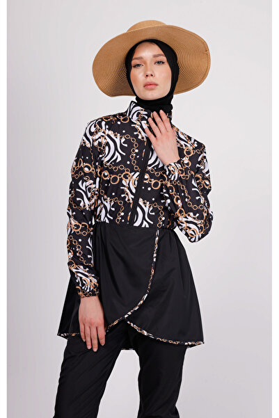 GAVLİA Μπλουζάκι μαγιό με μοτίβο αλυσίδας Runa (ΜΟΝΟ) - Δώρο τσάντα