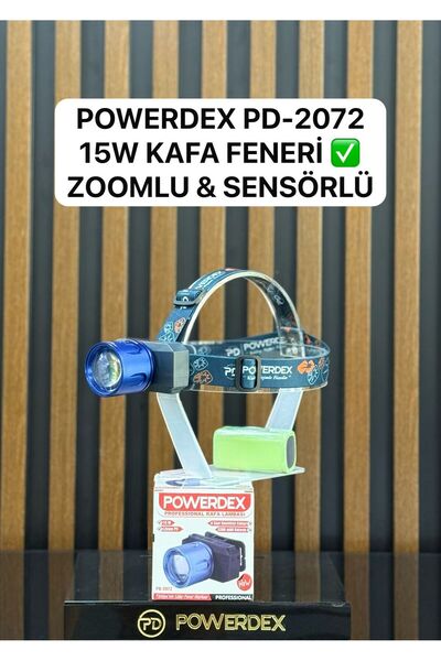 powerdex Pd-2072 15w Zoomlu % Sensörlü Kafa Feneri