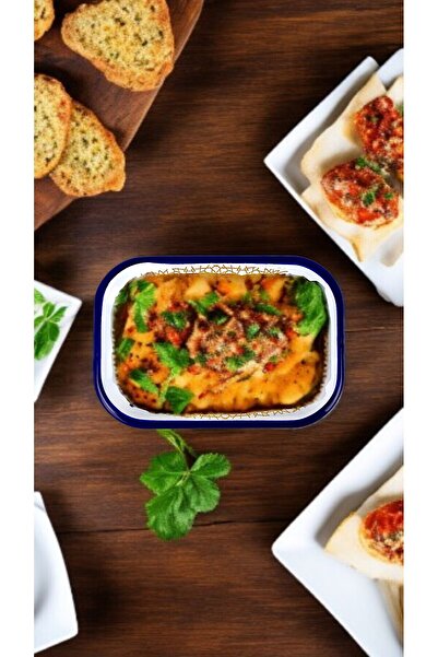 İnci Emaye No. 13 Enameled Square Plate Appetizer Breakfast Camping Picnic