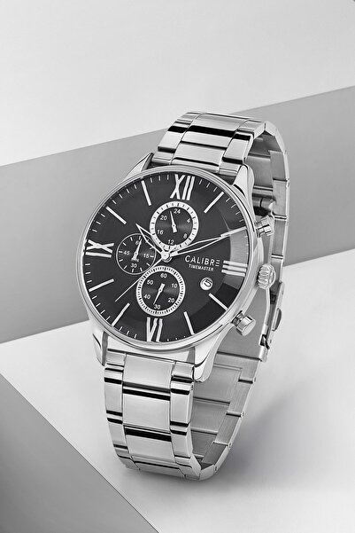 Calibre Timemaster Serisi Metalik Gümüş Çelik Kordonlu Multifonksiyonel Takvi...