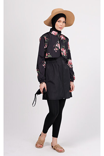 GAVLİA Vera Çiçek Desenli Tesettür Mayo Üstü (Tekli) -