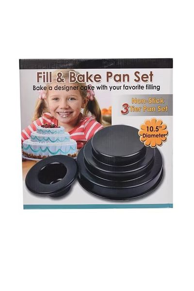 Generic 4 Pieces 3-Tier Stuffable Baking and Cake Pans