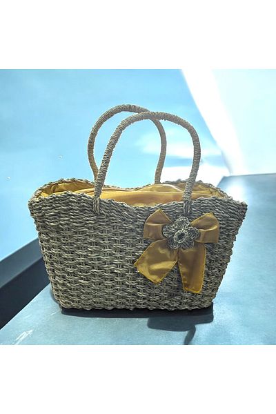 SepetçiBaba Straw Handle Bag Large - Sr6
