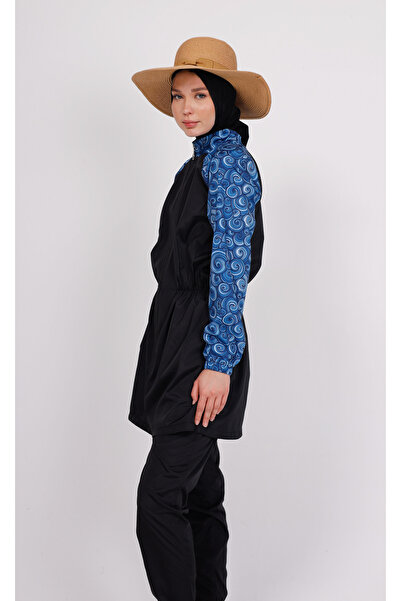 GAVLİA Μαγιό Mira Mavi Spiral Hijab (ΜΟΝΟ) - Δώρο με τσάντα