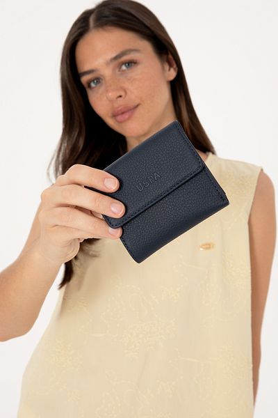 U.S. Polo Assn. Women's Navy Blue Wallet 50306248 -Vr033