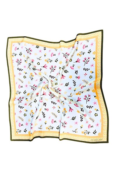 tarzınısec Eșarfă cu model verde apă cu model floral Estascarf