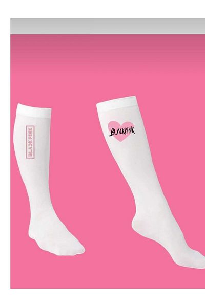 bhk desing Long Pink Black School Socks Girls Children Knee High Socks