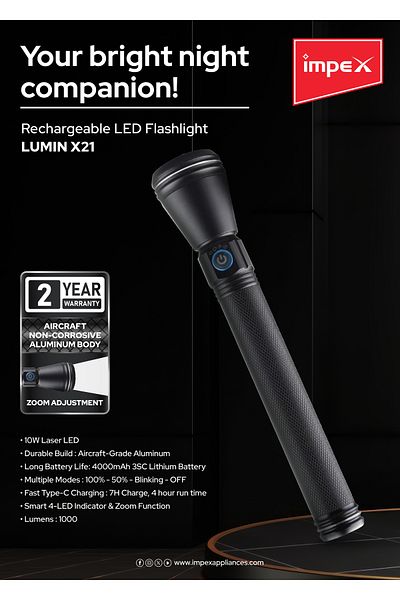 İMPEX Impex LED Flash Light (Lumin X21)