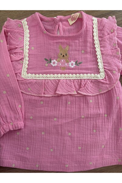 UrazTasarım %100 Müslin Kız Çocuk Şık Elbise , %100 Müslin Kız Bebek Şık Elbise